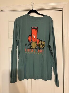 Local Boy Outfitters Men's Long Sleeve Graphic Tee - Seafoam Green